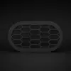 BMW_Rear_Bumper_Vent_universal Schwarzer Rear Bumper Vent mit Wabenstruktur auf dunklem Studiohintergrund