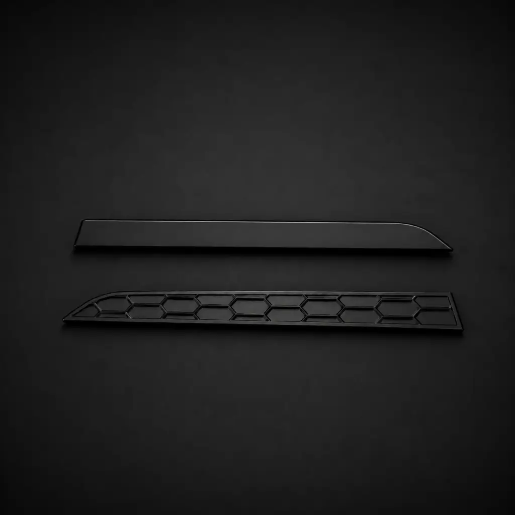 BMW F30 F31 Reflector Delete Kit Vergleich glatt und Wabenstruktur